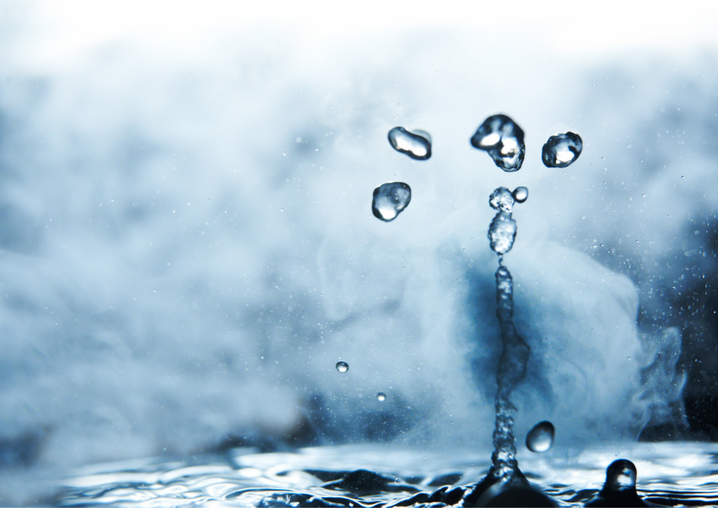 お湯と湯気